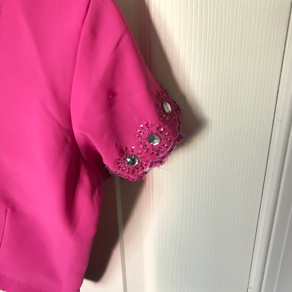 Pink Georgette Sari - Picture 6 of 6